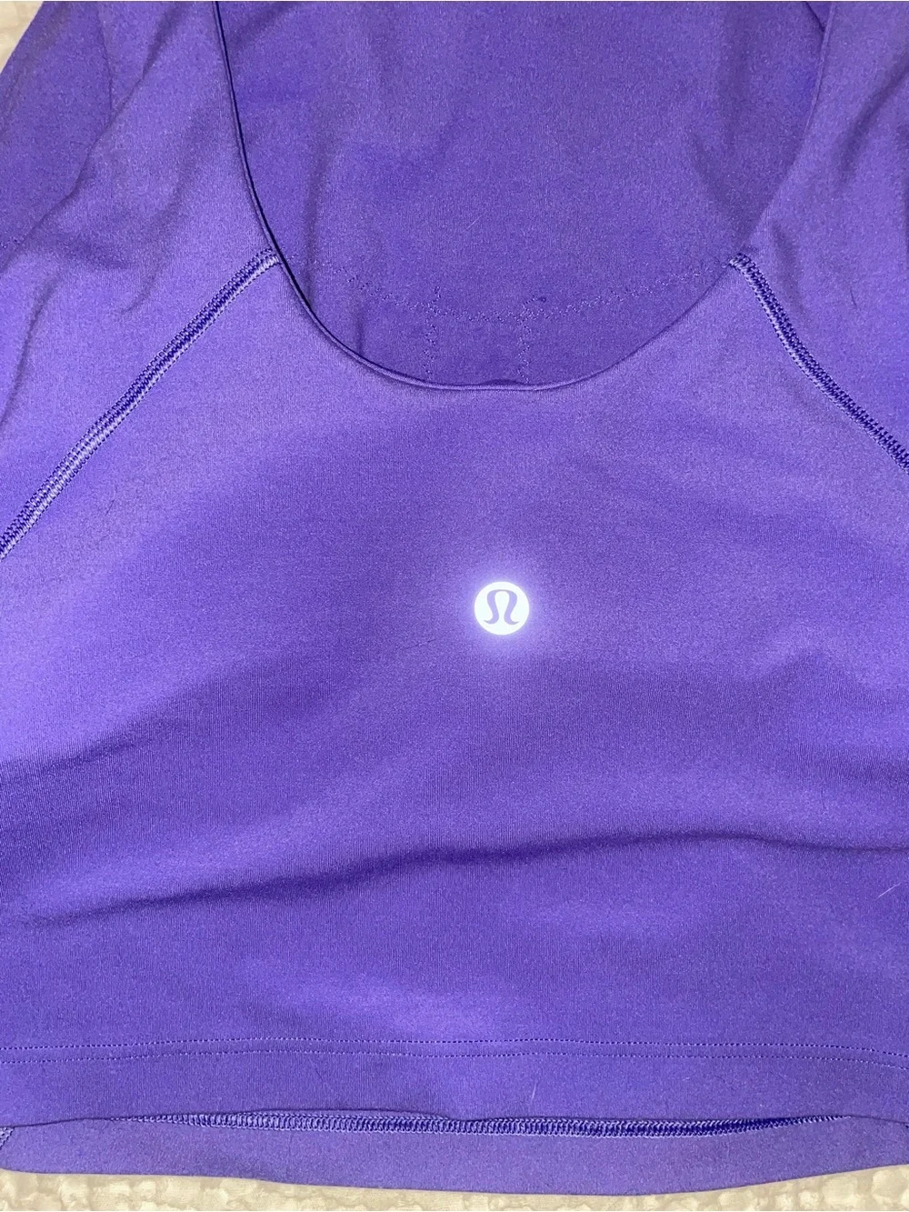 Lululemon charged indigo Purple Women's Cropped Tank Top sz 10